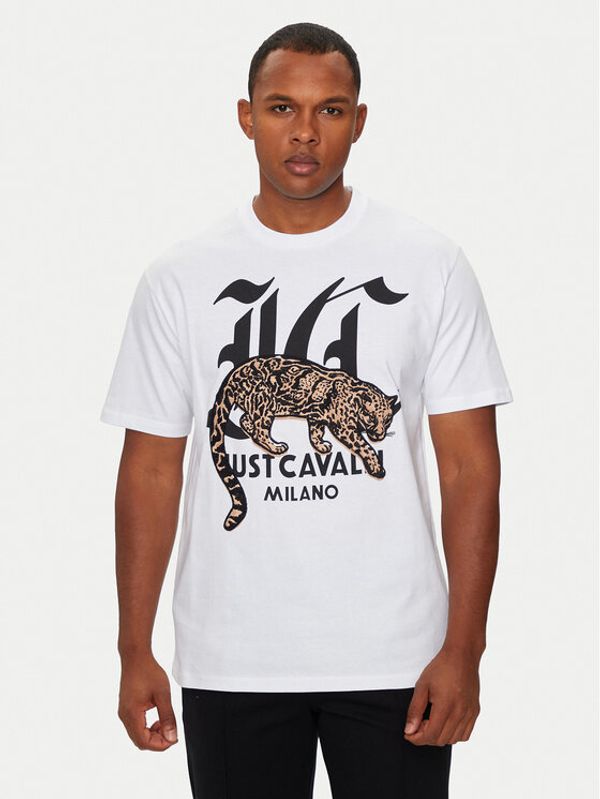 Just Cavalli Just Cavalli Majica 77OAHA02 Bela Regular Fit