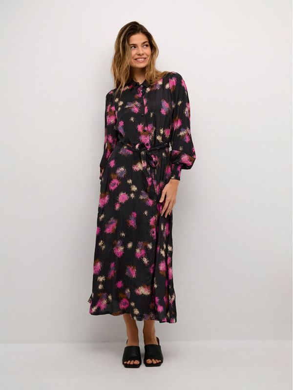 Kaffe Kaffe Srajčna obleka Dorita 10507590 Črna Regular Fit