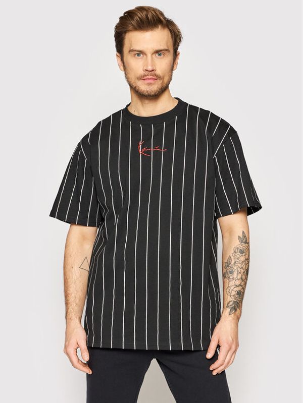 Karl Kani Karl Kani Majica Signature Pinstripe 6030153 Črna Regular Fit