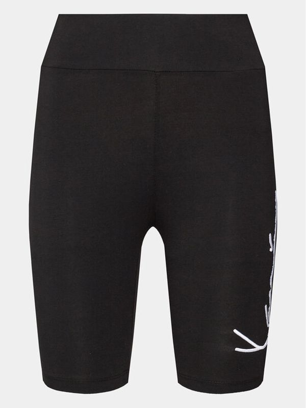 Karl Kani Karl Kani Športne kratke hlače Signature Essential Cycling 61040008 Črna Slim Fit