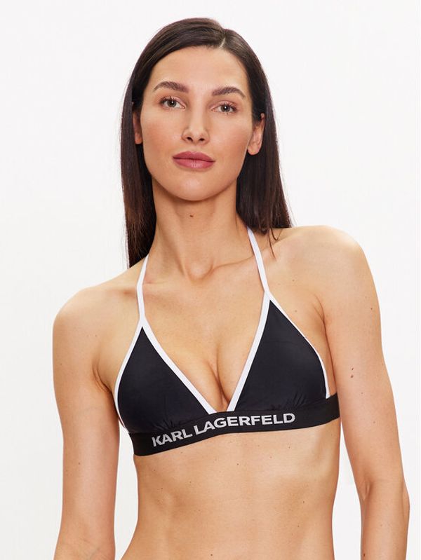 KARL LAGERFELD KARL LAGERFELD Gornji del bikini 230W2234 Črna