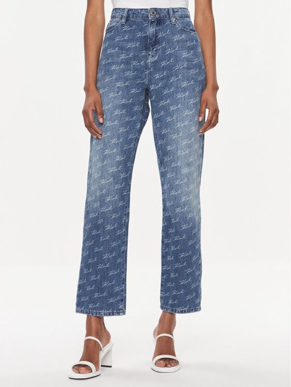 KARL LAGERFELD KARL LAGERFELD Jeans hlače 240W1108 Modra Regular Fit