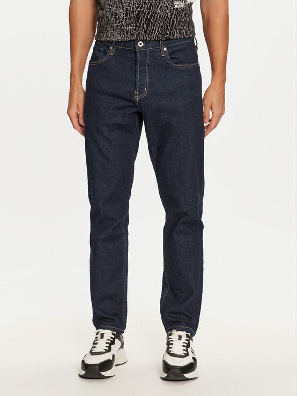 Karl Lagerfeld Jeans Karl Lagerfeld Jeans Jeans hlače 245D1107 Mornarsko modra Tapered Fit