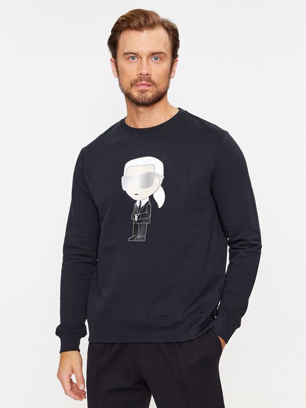 KARL LAGERFELD KARL LAGERFELD Jopa Sweat Crewneck 705071 500951 Mornarsko modra Regular Fit