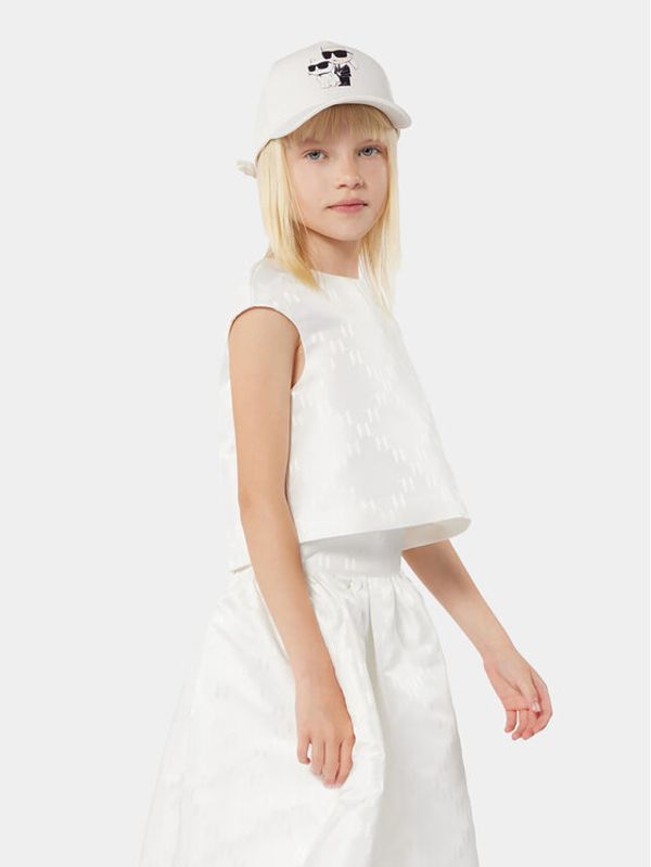 Karl Lagerfeld Kids Karl Lagerfeld Kids Bluza Z30117 D Écru Regular Fit