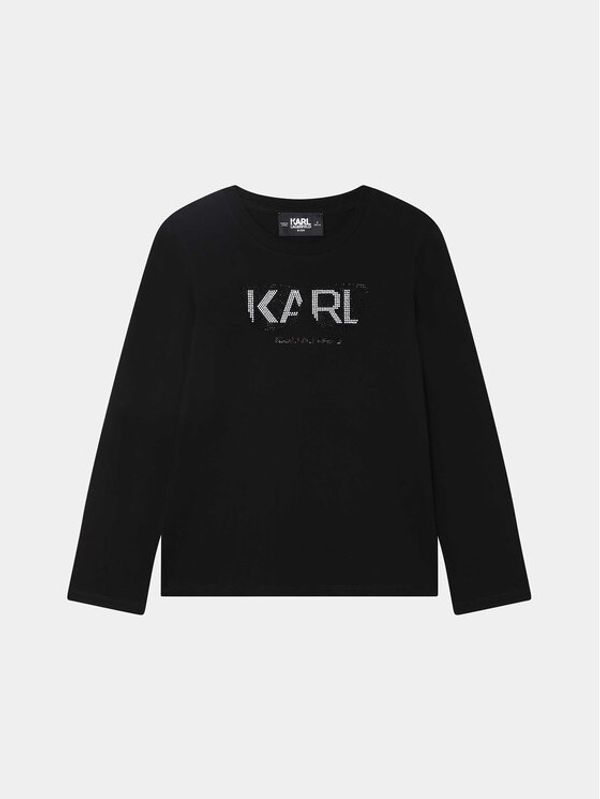 Karl Lagerfeld Kids Karl Lagerfeld Kids Bluza Z15447 D Črna Regular Fit