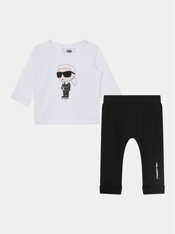 Karl Lagerfeld Kids Karl Lagerfeld Kids Komplet bluza in legice Z98147 M Črna Regular Fit