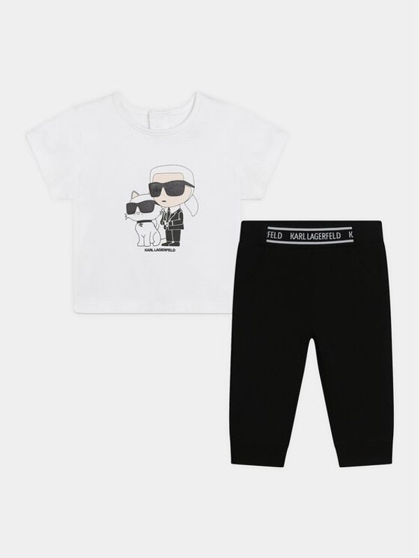 Karl Lagerfeld Kids Karl Lagerfeld Kids Komplet majica in legice Z30127 M Pisana Regular Fit