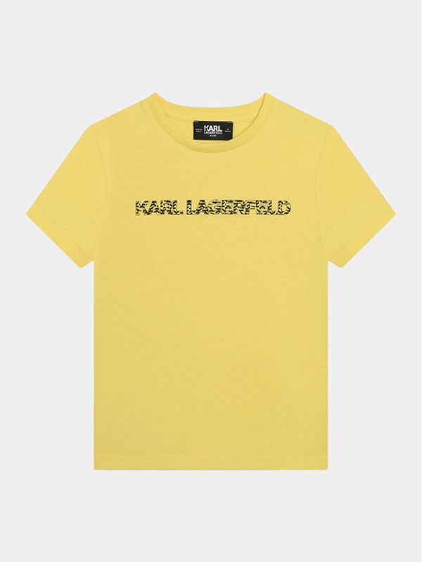 Karl Lagerfeld Kids Karl Lagerfeld Kids Majica Z30055 D Rumena Regular Fit
