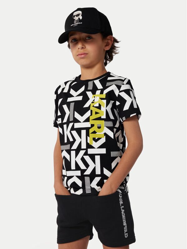 Karl Lagerfeld Kids Karl Lagerfeld Kids Športne kratke hlače Z30025 D Črna Regular Fit