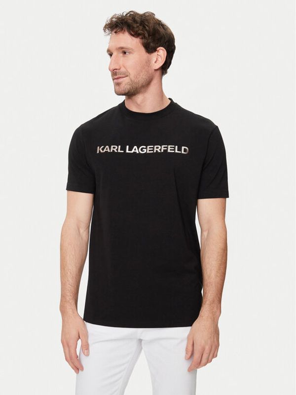 KARL LAGERFELD KARL LAGERFELD Majica 755053 542221 Črna Regular Fit