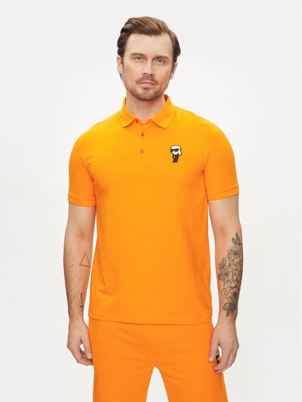 KARL LAGERFELD KARL LAGERFELD Polo majica 745022 542221 Oranžna Regular Fit