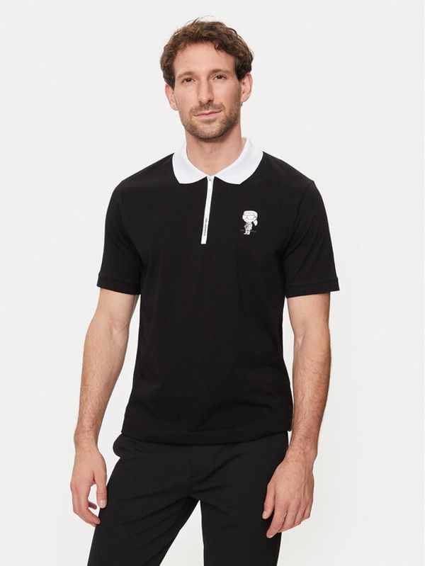 KARL LAGERFELD KARL LAGERFELD Polo majica 745025 542224 Črna Regular Fit