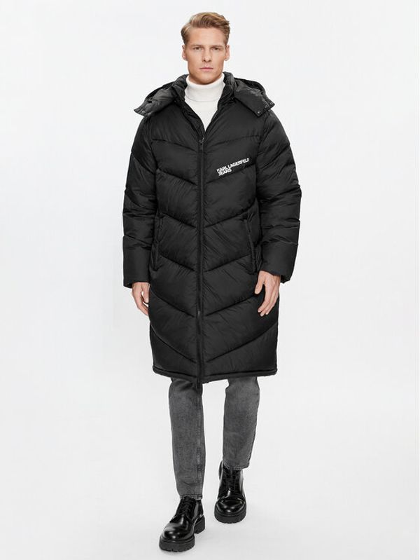 Karl Lagerfeld Jeans KARL LAGERFELD Puhovka Klj Long Puffer Jacket 236D1501 Črna Regular Fit