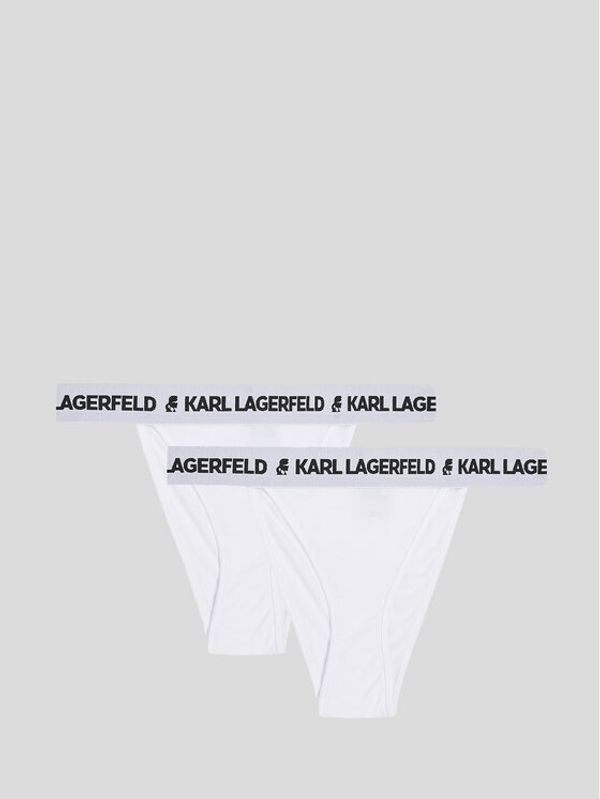 KARL LAGERFELD KARL LAGERFELD Set 2 parov brazilskih spodnjih hlačk 225W2141 Bela
