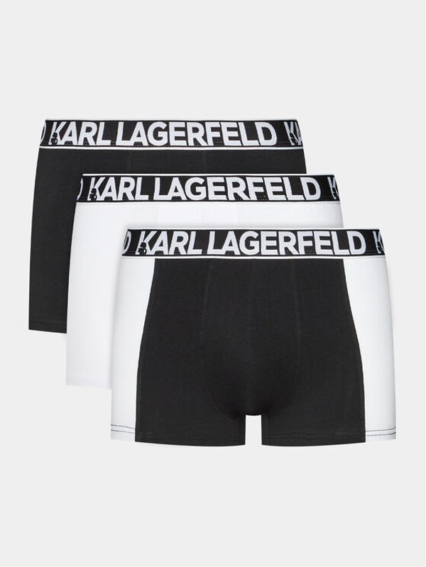 KARL LAGERFELD KARL LAGERFELD Set 3 parov boksaric Full Elastic Trunk Set (3X) 235M2113 Črna