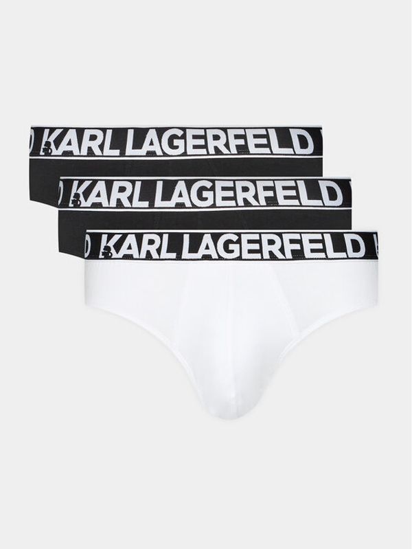 KARL LAGERFELD KARL LAGERFELD Set 3 sponjic Full Elastic Brief Set (3X) 235M2114 Črna