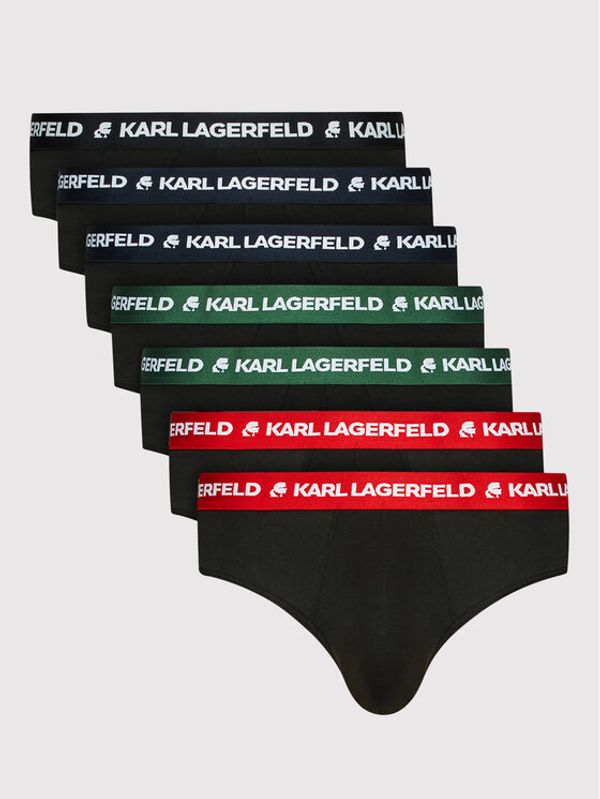 KARL LAGERFELD KARL LAGERFELD Set 7 parov spodnjih hlač 220M2126 Črna