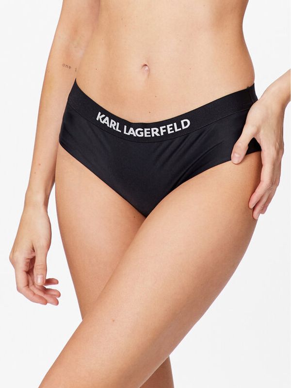 KARL LAGERFELD KARL LAGERFELD Spodnji del bikini 230W2214 Črna