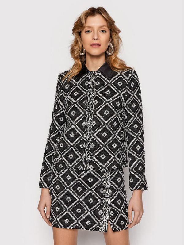 KARL LAGERFELD KARL LAGERFELD Suknjič Boucle 220W1402 Črna Regular Fit