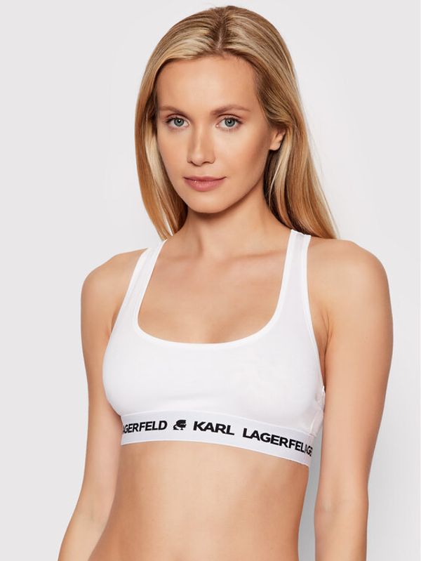 KARL LAGERFELD KARL LAGERFELD Top nedrček Logo 211W2102 Bela