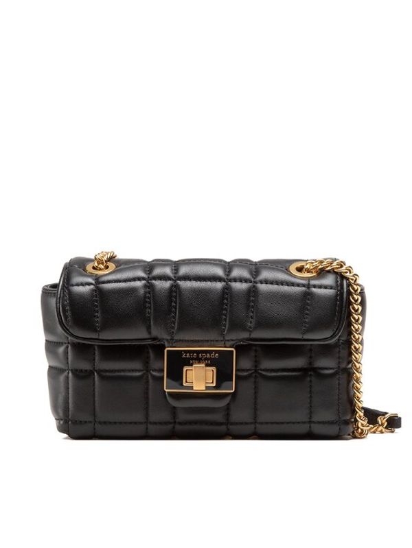 Kate Spade Kate Spade Ročna torba Evelyn Quilted Leatcher Small S K8932 Črna