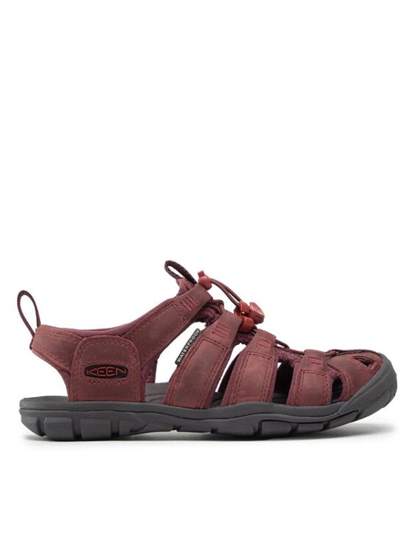 Keen Keen Sandali Clearwater Cnx Lleather 1025088 Bordo rdeča