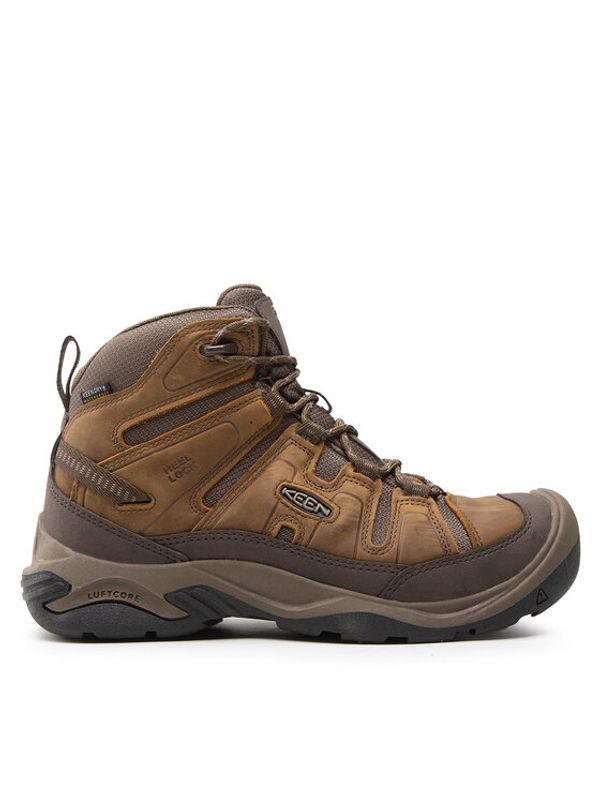 Keen Keen Trekking čevlji Circadia Mid Wp 1026769 Rjava