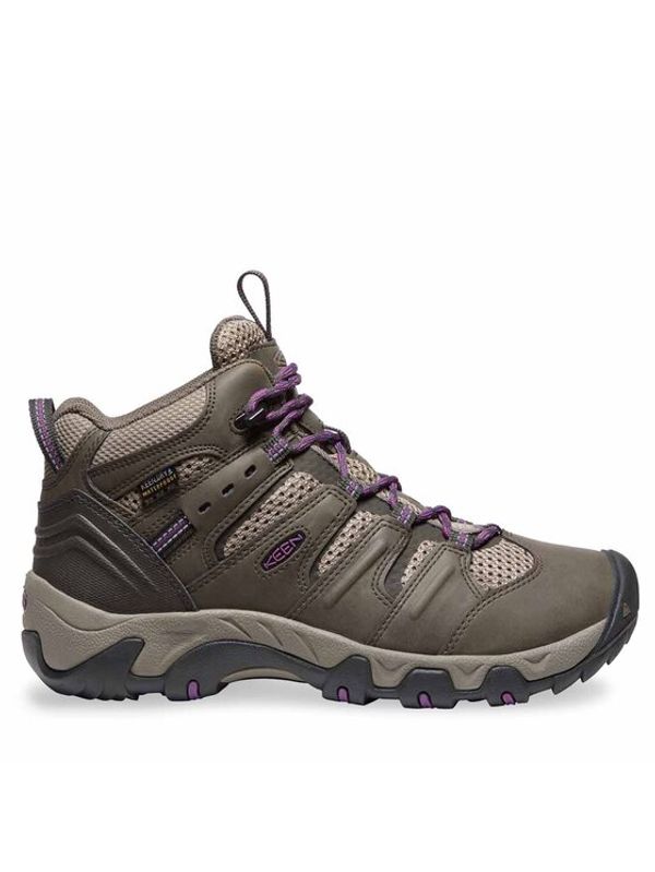 Keen Keen Trekking čevlji Koven Mid Wp Bungee 1024027 Rjava