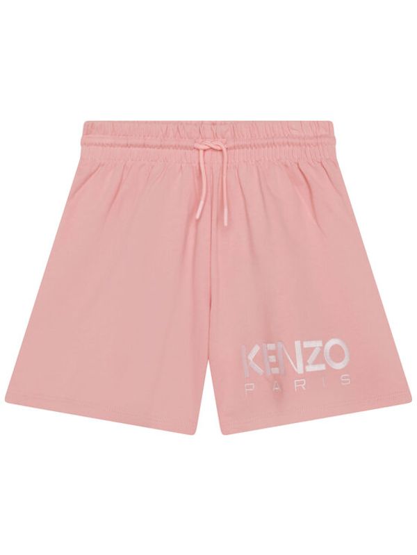 Kenzo Kids Kenzo Kids Kratke hlače iz tkanine K14253 S Roza Regular Fit