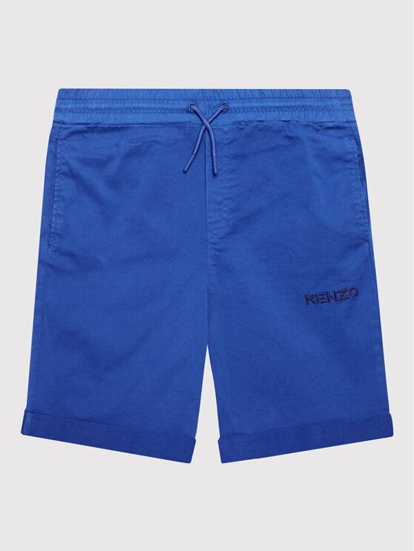 Kenzo Kids Kenzo Kids Kratke hlače iz tkanine K24230 M Modra Regular Fit