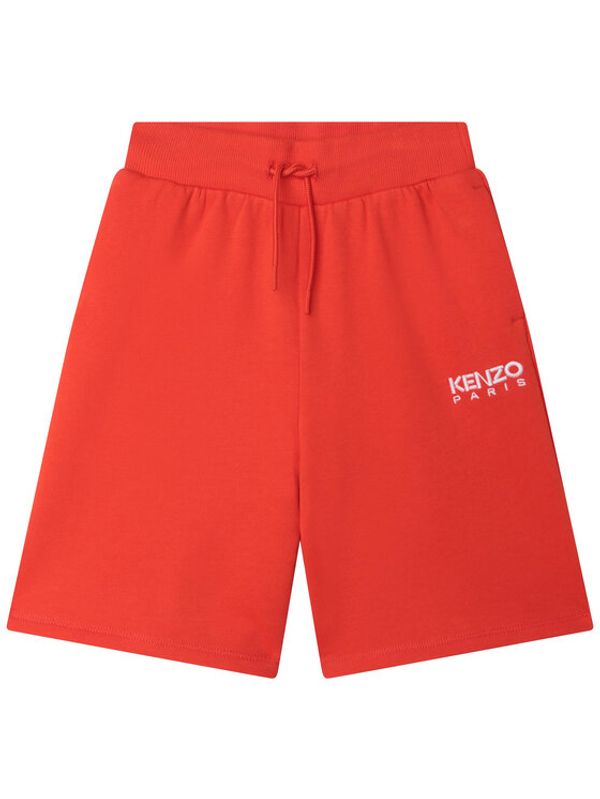 Kenzo Kids Kenzo Kids Kratke hlače iz tkanine K24297 S Rdeča Regular Fit