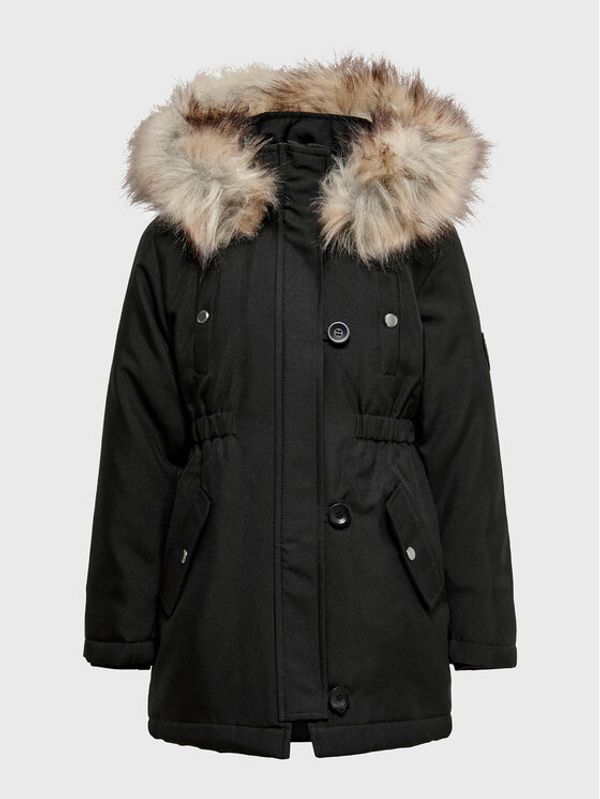 Kids ONLY Kids ONLY Parka Giris Fur 15245678 Črna Regular Fit