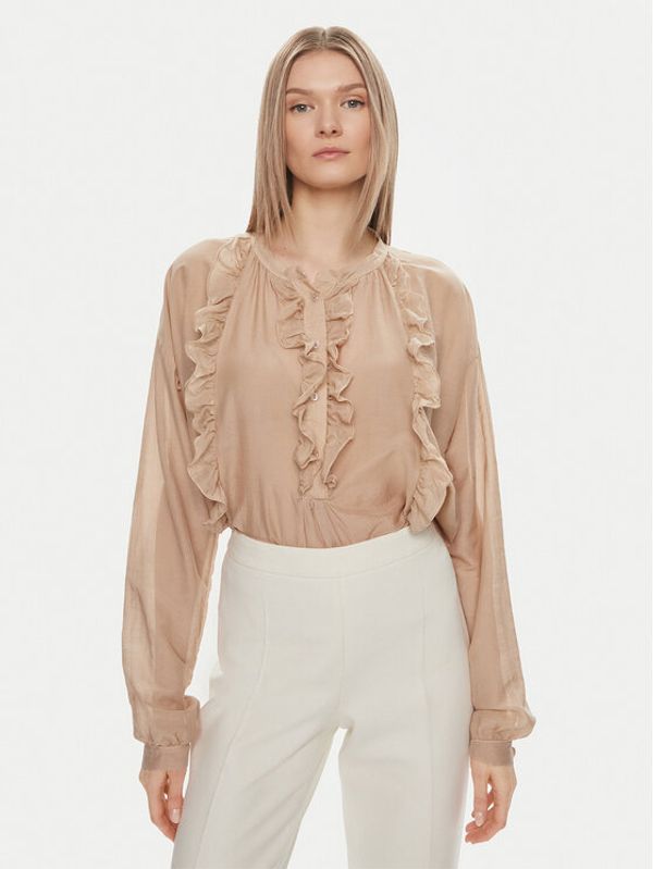 Kontatto Kontatto Bluza B400C Bež Regular Fit