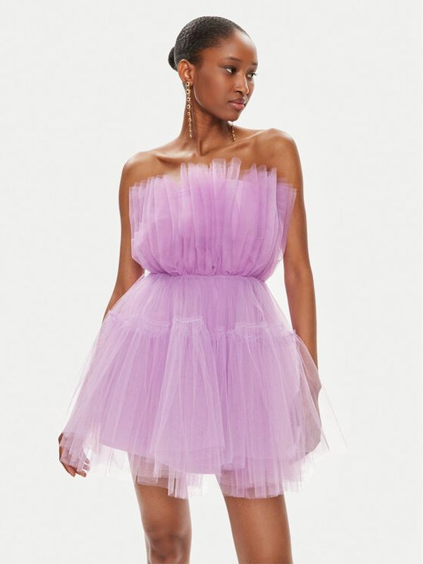 Kontatto Kontatto Cocktail obleka B474N Vijolična Regular Fit