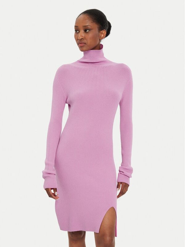 Kontatto Kontatto Pletena obleka 3M0135 Roza Regular Fit