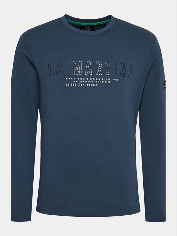 La Martina La Martina Majica z dolgimi rokavi WMR300 JS206 Mornarsko modra Regular Fit