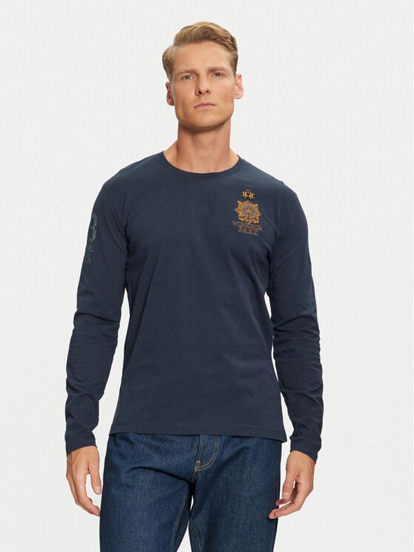 La Martina La Martina Majica ZMRG30 JS342 Mornarsko modra Regular Fit