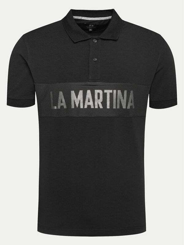 La Martina La Martina Polo majica YMP310 JS324 Črna Regular Fit
