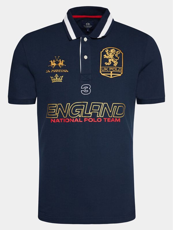 La Martina La Martina Polo majica YMP605 PK001 Mornarsko modra Regular Fit