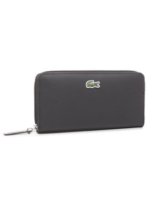 Lacoste Lacoste Velika ženska denarnica L Zip Wallet NF2900PO Črna
