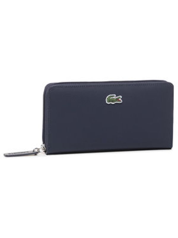 Lacoste Lacoste Velika ženska denarnica L Zip Wallet NF2900PO Mornarsko modra
