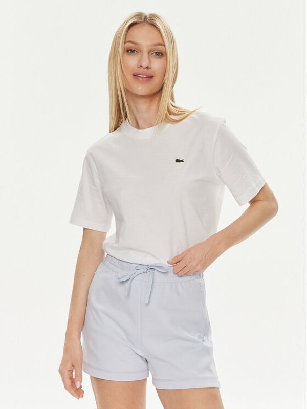 Lacoste Lacoste Majica TF7215 Bela Loose Fit