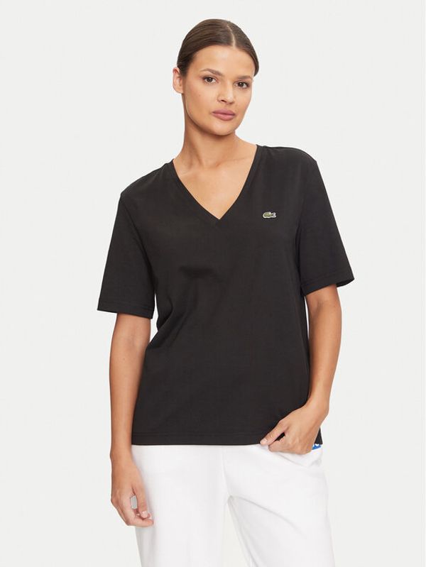 Lacoste Lacoste Majica TF7300 Črna Regular Fit