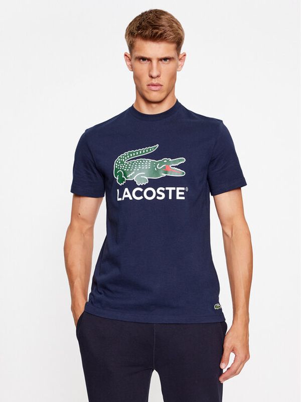 Lacoste Lacoste Majica TH1285 Mornarsko modra Regular Fit