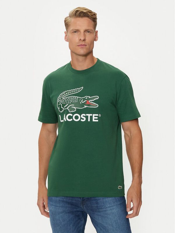 Lacoste Lacoste Majica TH1285 Zelena Regular Fit