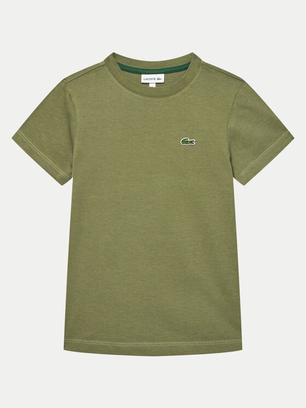 Lacoste Lacoste Majica TJ1122 Khaki Regular Fit