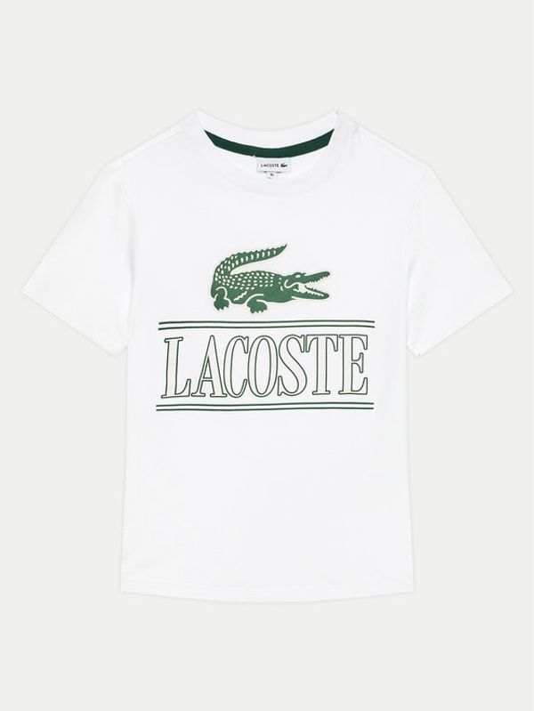 Lacoste Lacoste Majica TJ3804 Bela Regular Fit