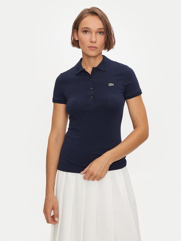 Lacoste Lacoste Polo majica DF3443 Mornarsko modra Slim Fit