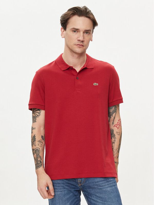 Lacoste Lacoste Polo majica DH2050 Bordo rdeča Regular Fit